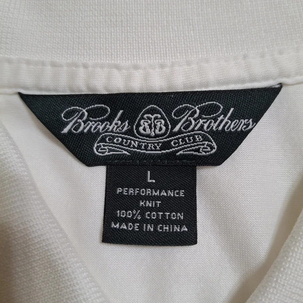 Brooks Brothers Country Club Polo Shirt Men Large Short‎ Sleeve Performance Knit - Picture 2 of 9